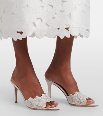 Yvonne 85 lace sandals | Gianvito Rossi
