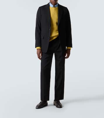 Pantalon de costume en gabardine de laine | Auralee