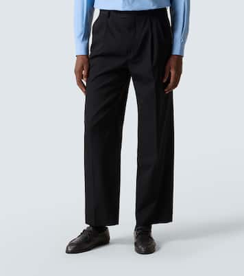 Pantalon de costume en gabardine de laine | Auralee