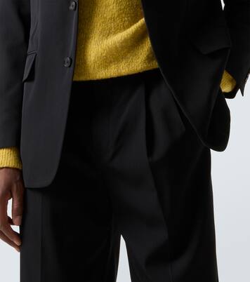 Pantalon de costume en gabardine de laine | Auralee