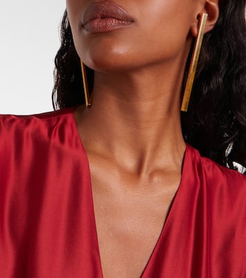 Boucles d'oreilles Empire en plaqué or 18 ct | Khaite