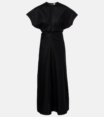 缩褶加长连衣裙 | Toteme