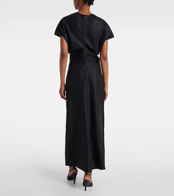 缩褶加长连衣裙 | Toteme