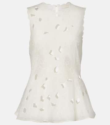 Top Ali in organda di cotone con stampa floreale | Ulla Johnson