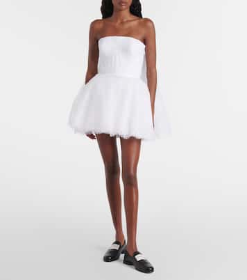 Caped lace bustier dress | Givenchy