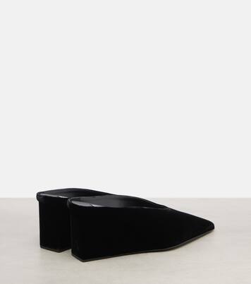 Cube 75 velvet wedge mules | Alaïa