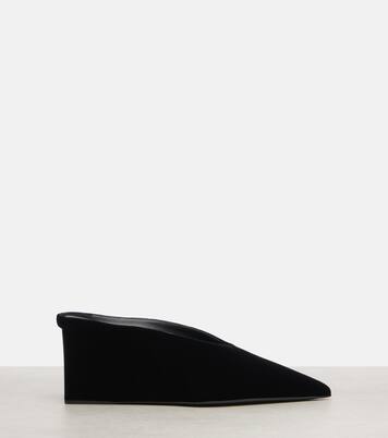 Cube 75 velvet wedge mules | Alaïa