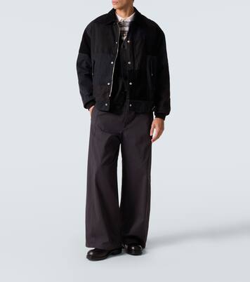 Chaqueta Oxford de algodón con paneles | Comme des Garçons Homme
