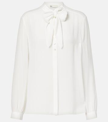 Schluppenbluse aus Georgette  | Tory Burch