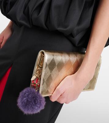 Leather-trimmed bag charm | Christian Louboutin