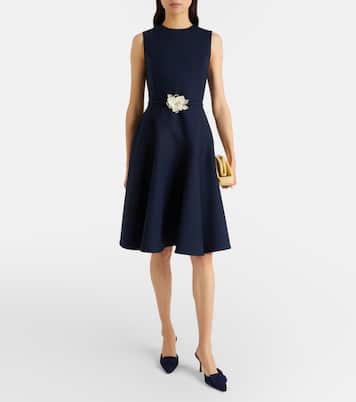 Midikleid aus einem Wollgemisch | Oscar de la Renta