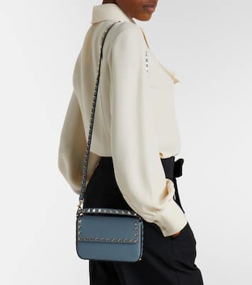 Rockstud 미니 레더 탑 핸들 백 | Valentino Garavani