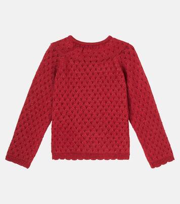 Cotton-blend lamé cardigan | Konges Sløjd