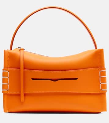 Loafer leather top-handle bag | JW Anderson
