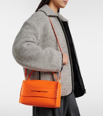 Loafer leather top-handle bag | JW Anderson