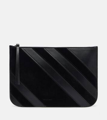 Pocket leather and suede pouch | Phoebe Philo