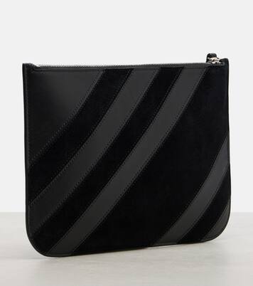 Pocket leather and suede pouch | Phoebe Philo