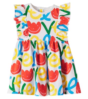 Bebé - vestido en mezcla de algodón estampado | Stella McCartney Kids