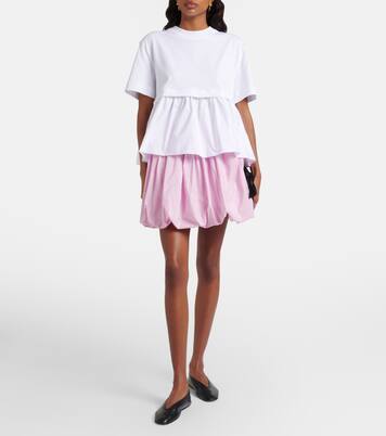 T-shirt en coton et faille | Patou