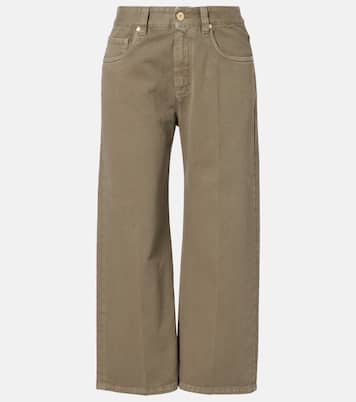High-Rise Cropped Jeans | Brunello Cucinelli