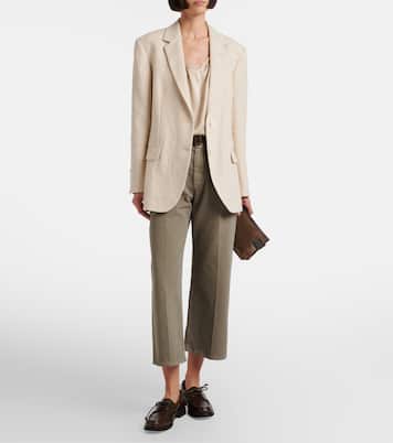 High-Rise Cropped Jeans | Brunello Cucinelli
