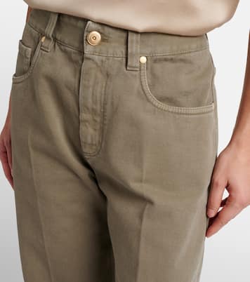 High-Rise Cropped Jeans | Brunello Cucinelli