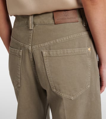 High-Rise Cropped Jeans | Brunello Cucinelli