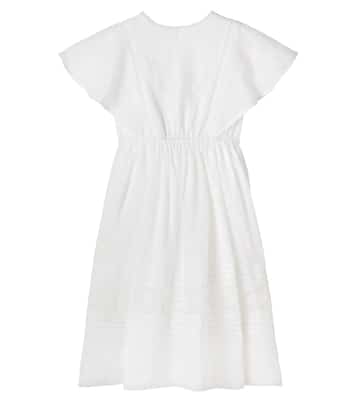 Emilie embroidered ramie dress | C'era Una Volta