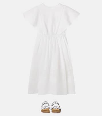 Emilie embroidered ramie dress | C'era Una Volta