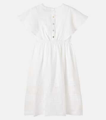 Emilie embroidered ramie dress | C'era Una Volta