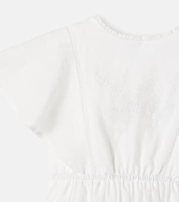 Emilie embroidered ramie dress | C'era Una Volta