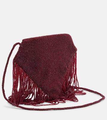 Manhattan beaded satin pouch | Victoria Beckham