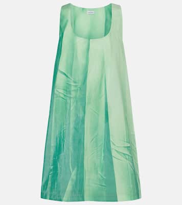 Bedrucktes Minikleid aus Leder | Loewe