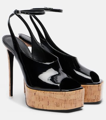 Plateau-Pumps Ornella aus Lackleder | The Attico