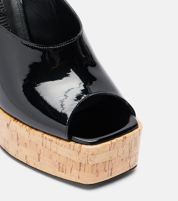 Plateau-Pumps Ornella aus Lackleder | The Attico