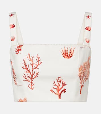 Cropped-Top Cacao aus Baumwolle | Agua by Agua Bendita