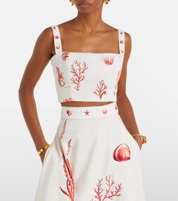 Cropped-Top Cacao aus Baumwolle | Agua by Agua Bendita