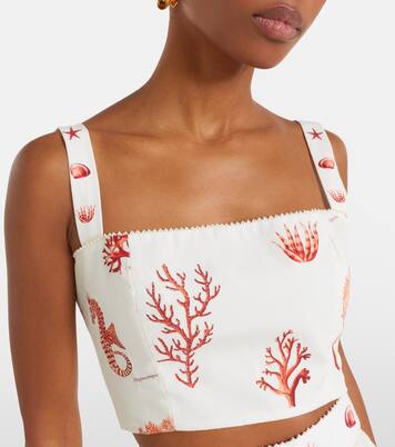 Cropped-Top Cacao aus Baumwolle | Agua by Agua Bendita