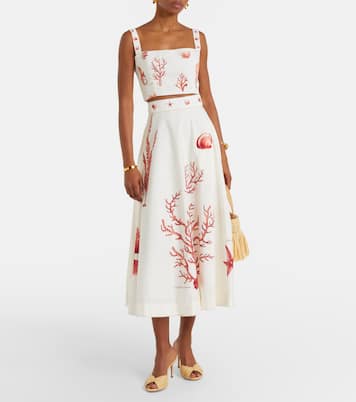 Cropped-Top Cacao aus Baumwolle | Agua by Agua Bendita