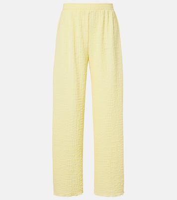 Mika seersucker wide-leg pants | Jade Swim