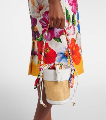 Bucket Bag Secchiello Small aus Raffiabast | Dolce&Gabbana