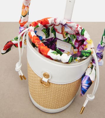 Bucket Bag Secchiello Small aus Raffiabast | Dolce&Gabbana