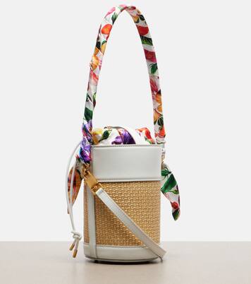 Bucket Bag Secchiello Small aus Raffiabast | Dolce&Gabbana