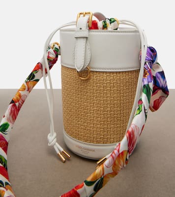 Bucket Bag Secchiello Small aus Raffiabast | Dolce&Gabbana