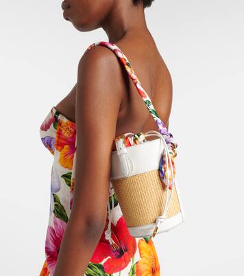 Bucket Bag Secchiello Small aus Raffiabast | Dolce&Gabbana