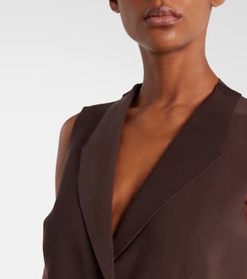 Weste aus Crêpe | Norma Kamali