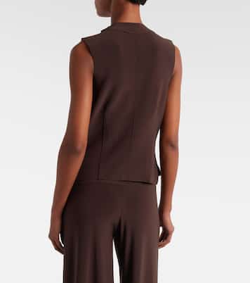 Weste aus Crêpe | Norma Kamali