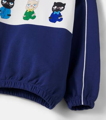 Printed cotton sweatshirt | Mini Rodini