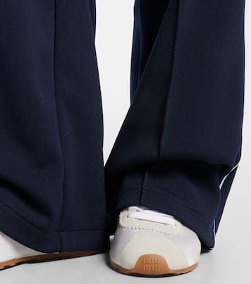 Baskets Plume à finitions en daim | Miu Miu