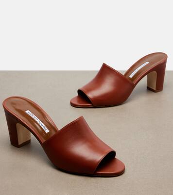 Rapalla leather mules | Manolo Blahnik